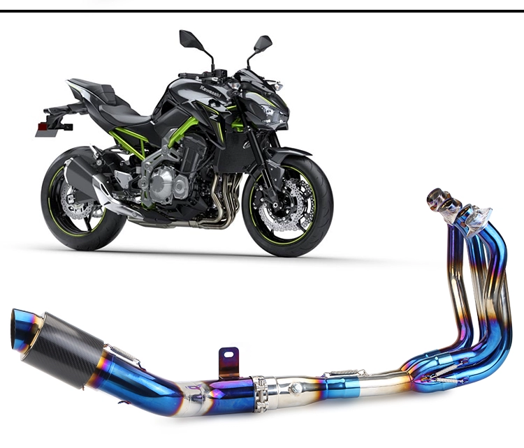 Xe máy Kawasaki Z900 sửa đổi ống xả Tianzhu ống xả Z900 sửa đổi phần trước táo bạo cạnh tranh ống - Ống xả xe máy