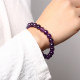 ທໍາມະຊາດວົງດຽວ Fantasy Amethyst ສາຍແຂນ Uruguay Amethyst Bracelet ຄູ່ຜົວເມຍສົດຂະຫນາດນ້ອຍທີ່ດີທີ່ສຸດ Friend ເຄື່ອງປະດັບແມ່ຍິງ