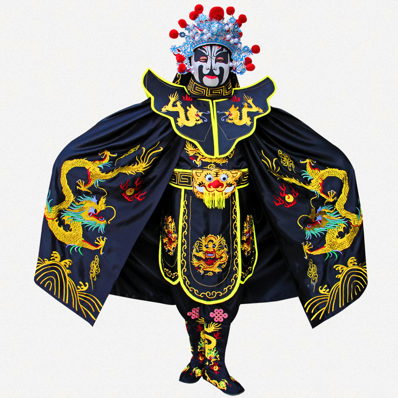 四川オペラ変面衣装フルセット四川変面無料指導変面小道具無料12超薄型マスク変面衣装