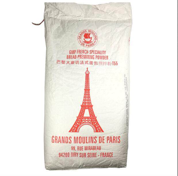 French imports Paris big mill T55 bread premixed powder flour method stick powder 25kg