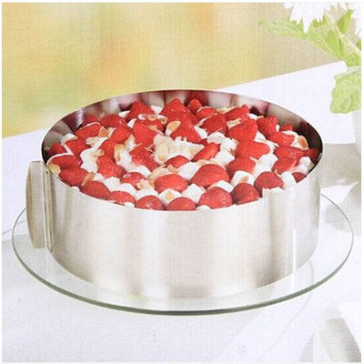 Free telescopic mousse stainless steel mousse ring 6-12 inch discretionless active cake mold