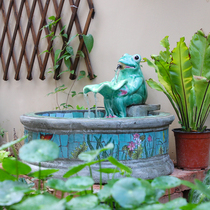 Featured courtyard balcony terrace decorations handmade porcelain mosaic fountain flowing water fortune feng shui ornaments