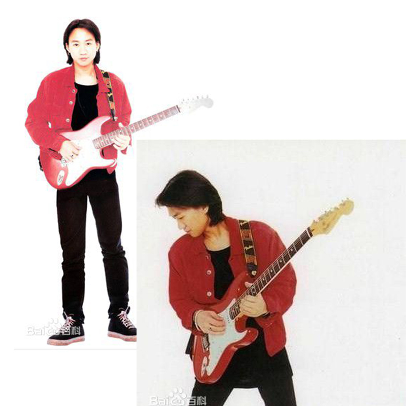 The Song "Joy and Anger" (Beyond) Is a Classic, with the Same Style as the One Worn by Huang Jiaju, a Slim-Fit Jacket for Men, Vintage and Stylish
