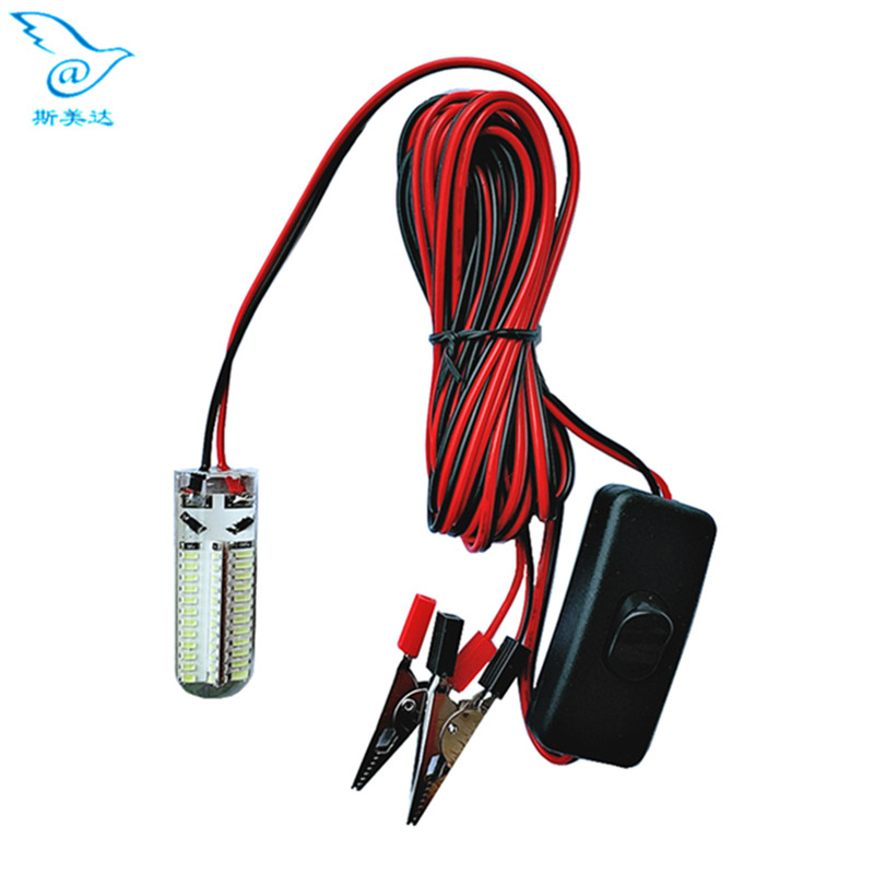 12v underwater fishing light Lure fish light Lure fish light Strong light waterproof underwater yellow led fishing light Super bright fishing net