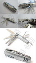 Multifunctional stainless steel combination knife outdoor camping folding knife combined with 11 functions