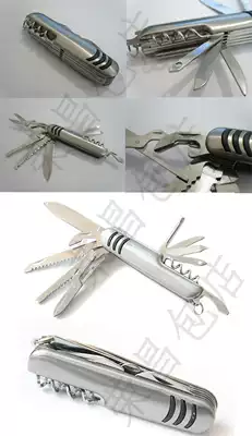 Multifunctional stainless steel combination knife outdoor camping folding knife combined with 11 functions