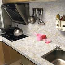 Kitchen stove self-adhesive imitation marble film countertop table color refurbished high temperature resistant waterproof and oily Wall stickers