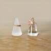 Crystal Clear Japanese Glass Tapered Ring Holder