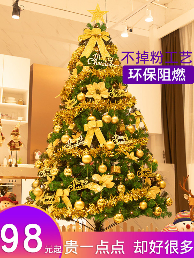 1 5m household Christmas Tree package 1 8m 2 1m 2 4m 3m Large Luminous Christmas decoration decoration