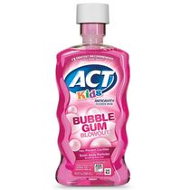 美国原装Act儿童防蛀牙漱口水 清新口腔 泡泡糖  菠萝 西瓜 葡萄