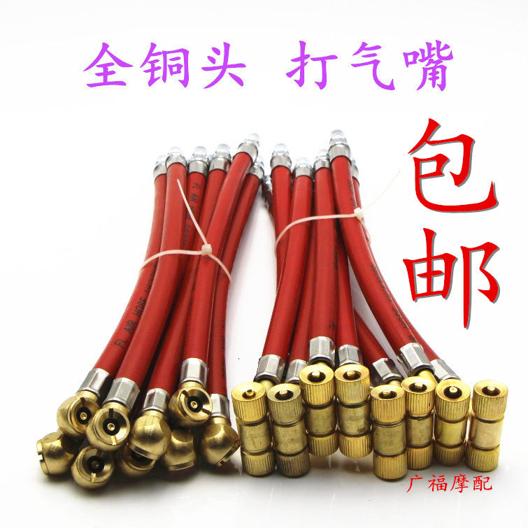 Copper Head Air Pump Inflatable Head Tire Inflatable Rod Bike Locomotive Inflatable Valve Gas Nozzle Cheer Tip