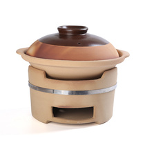 Clay Casserole Pot Old Heat Resistant High Temperature Saucepan Household Gas Dry Burning Without Cracking Saucepan Rice Gas Cooker Special Sand Pot
