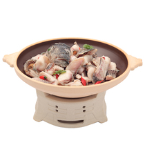 Dry Pot Household Ceramic Cutlery Suit Hotel Hotel Restaurant Commercial Alcohol Stove Solid Small Hot Pot Dry Burning not bad