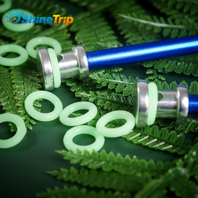 Outdoor Ground Nail Luminous Circle Silicone Glowing Ring Camping Tent Sky Screen Fishing With Camper Safety Warning Fluorescent Ring