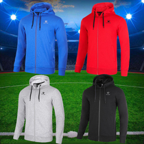 KELME Calmy Coat Men's 2021 Fall Winter Cardigan Hooded Sports Wear Casual Top Pullover