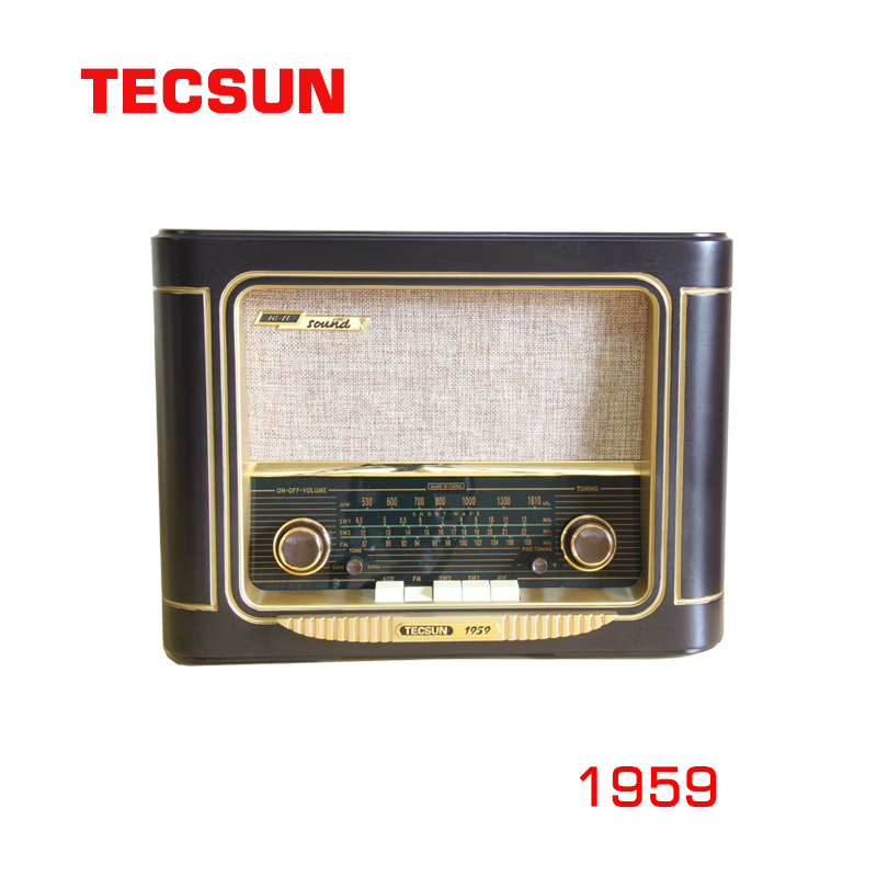 Tecsun Model 1959 FM Medium Wave Shortwave Desktop Classical Radio