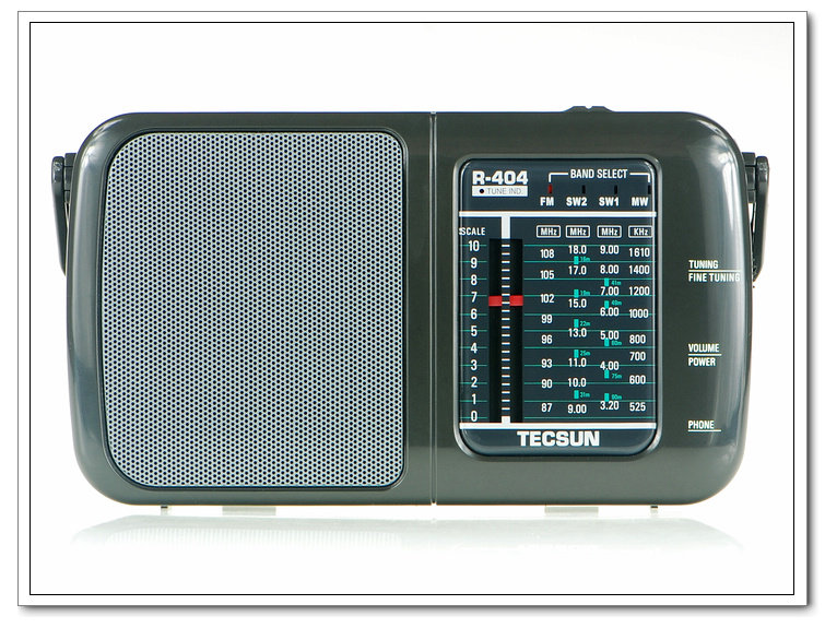 Tecsun R-404 High Sensitivity FM Medium wave Short wave Radio
