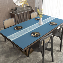 (leather table cushion) New Chinese hotel Home anti-fouling and anti-scalding anti-wash restaurant TV cabinet Dining Mat