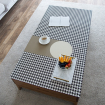 (leather table cushion) table cloth waterproof and anti-wash Nordic tea table mat computer dining PVC home thick table mat