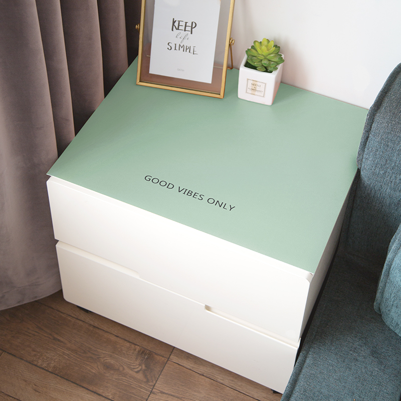 Fashion light luxury dust-proof bedroom bedside cushion with oil-proof dining table mat with washing-free edge cabinet to customize dust cover