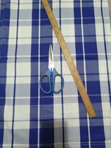 Customized blue square cotton twill bed sheet and quilt cover multi-piece set