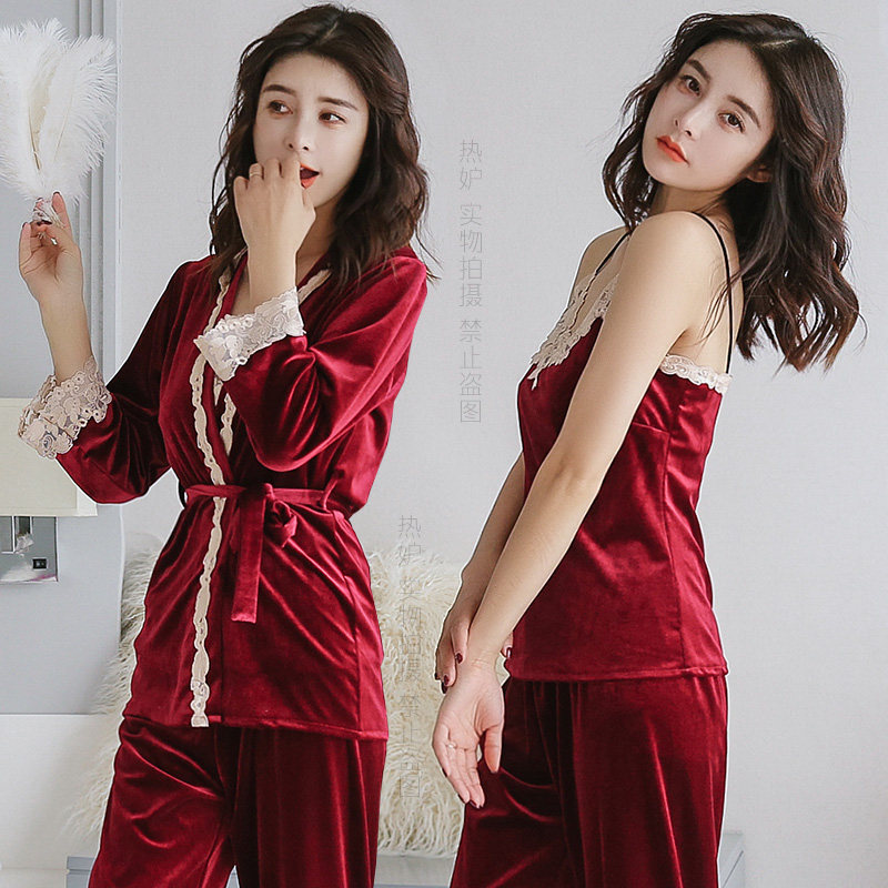 Pyjama pour femme en Polyester Polyester  à manches - Ref 2988612 Image 4