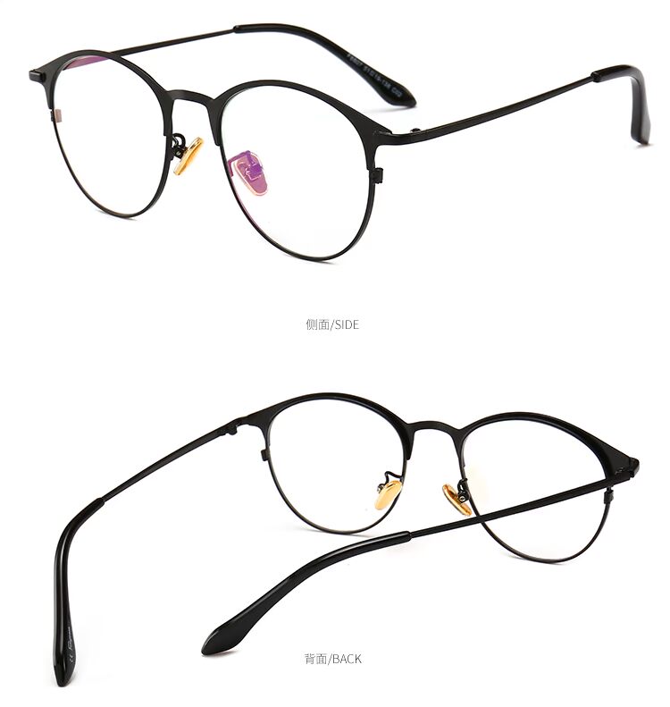 Xu hướng kính cận thị cho nam và nữ 100-600 độ đã hoàn thành khung kính cường lực tròn retro kính nam đẹp
