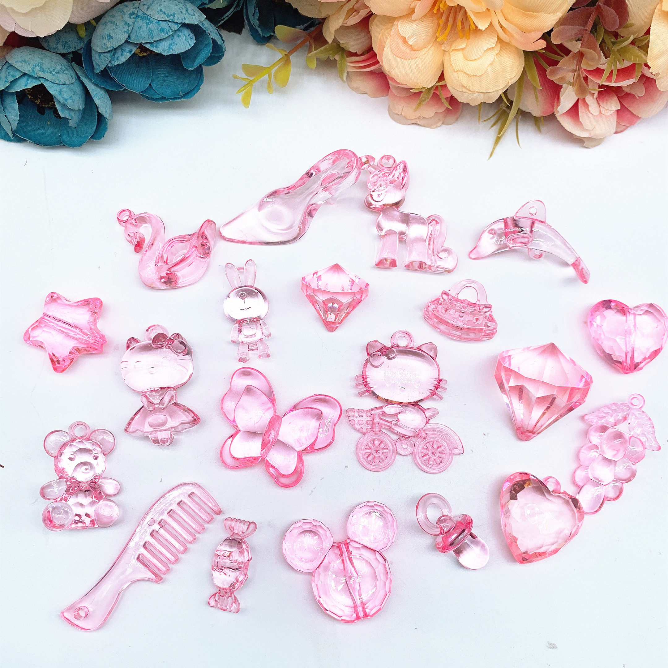 Children's Toy Gem Crystal Pink Cartoon Little Girl Princess Dream Birthday Kindergarten Gift Playground