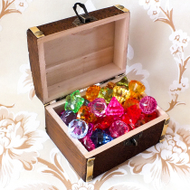 Princess gem toy Big diamond childrens plastic imitation crystal toy diy beaded colorful stone puzzle treasure box