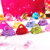 Childrens toys Crystal handbag Acrylic gem beads Kindergarten playground grab doll sugar pusher crystal