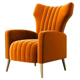 Легкий роскошный одиночный диван стул гостиной балкон ленивый повседневный дизайнер -дизайнер дома небольшая квартира сеть красного тигрового кресла