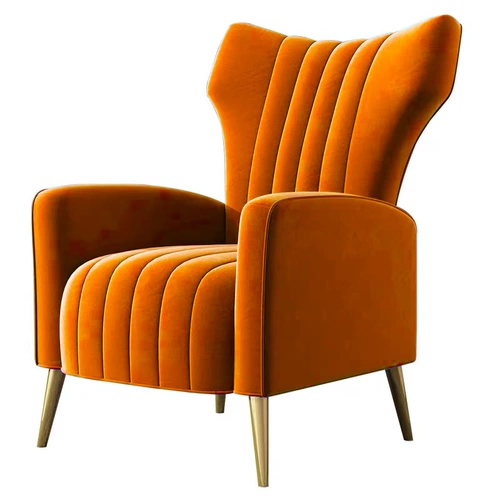 Легкий роскошный одиночный диван стул гостиной балкон ленивый повседневный дизайнер -дизайнер дома небольшая квартира сеть красного тигрового кресла