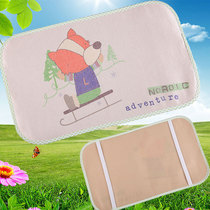 Baby pillowcase cooling mat Breathable baby ice silk pillow mat Summer pillow pad Childrens pillowcase Cartoon extended kindergarten
