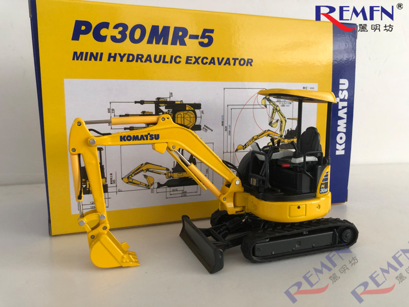 1/32 KOMATSU PC30MR-5 Komatsu Mini Excavator Alloy Car Model | eBay