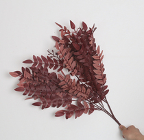 Wedding Hall simulation flower arrangement with leaf Locust Leaf wedding beautiful Chen soft flower Willow Leaf home jujube leaf silk green plant