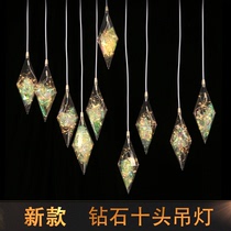 2020 new wedding props Diamond chandelier starry sky wedding arrangement chandelier window passage photo area decoration