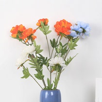 Simulation of lasagna flower living room hipster silk flower hotel Dew flower wedding bouquet wedding flower arrangement peony Peony