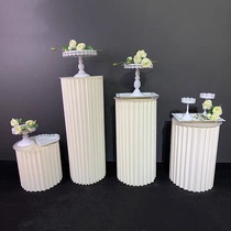 Paper art folding Roman column creative window display stand wedding gift dessert shop decoration beautiful layout