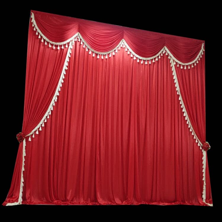 New big red Chinese wedding props background yarn wedding stage scene arranged wedding ceremony