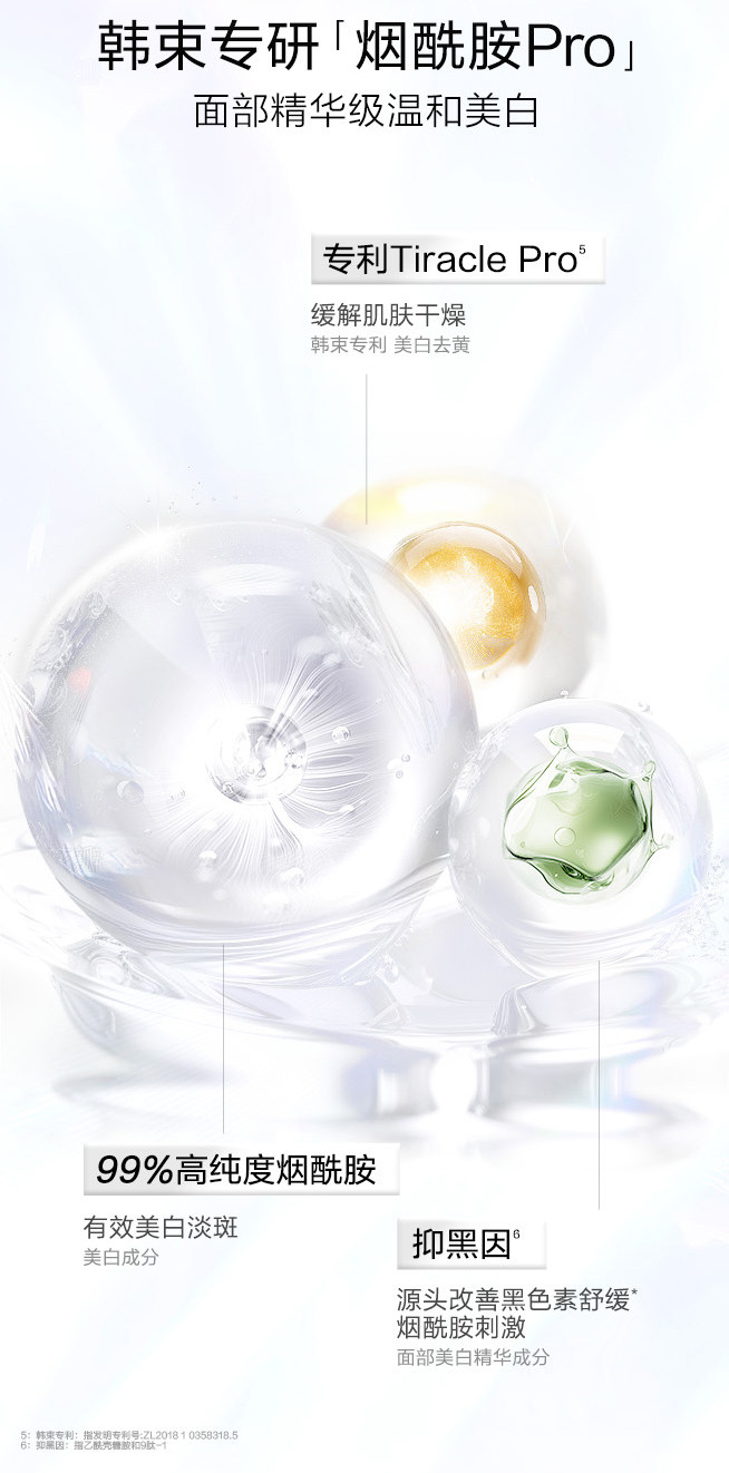 【中国直邮】 韩束 美白身体乳 保湿滋润女皮肤干燥烟酰胺亮白瓶精华液润肤露留香 250ml