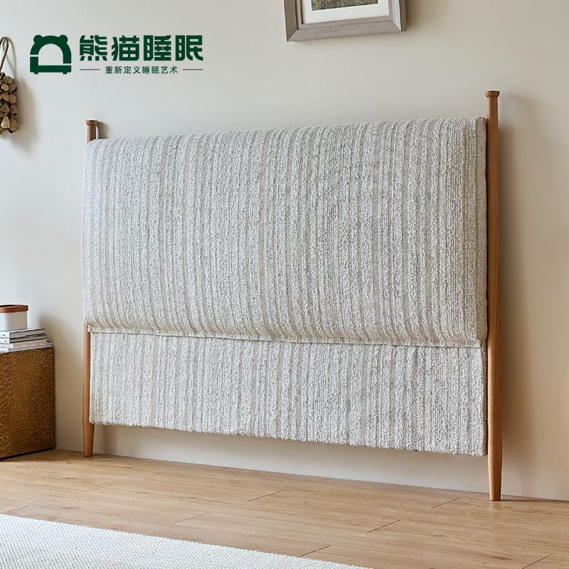 Panda Sleep Cherry Wood Headboard French Mid-Century Style 1.8m Double Bed Ultra-Thin Solid Wood Headboard Sold Separately Panda Sleep Cherry Wood Headboard French Mid-Century Style 1.8m Double Bed Ultra-Thin Solid Wood Headboard Sold Separately