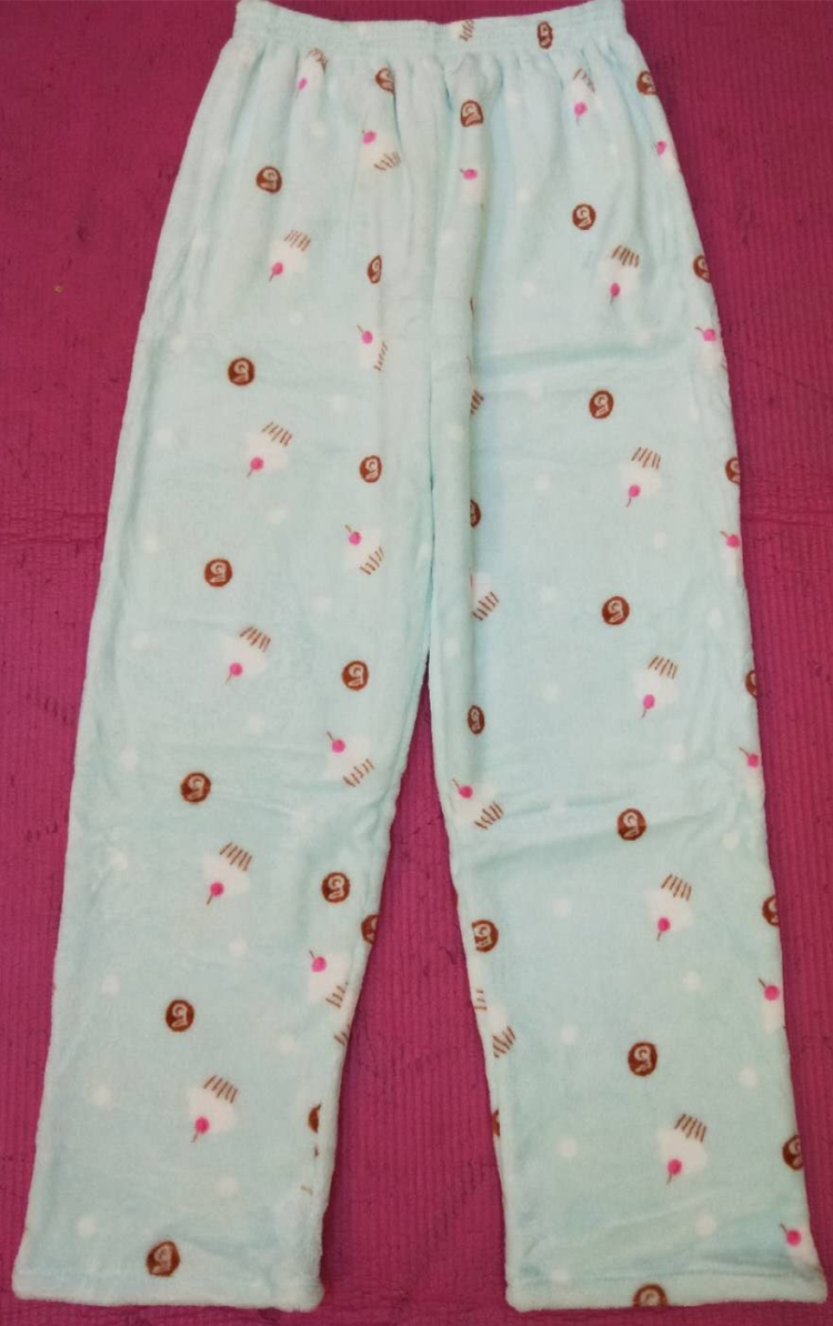 Mùa đông phụ nữ flannel san hô lông cừu nhà quần Đồ ngủ nam và nữ Mùa thu và mùa đông quần sống ấm áp tăng độ dày quần đũi nam cao cấp