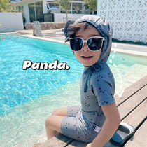 ins child bathing suit girl boy conjoined sunscreen baby baby baby swimsuit female baby bathing suit