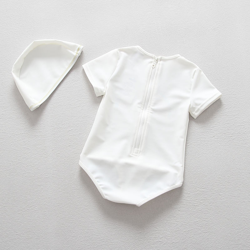 Hàn Quốc ins boy cầu vồng áo tắm một mảnh áo tắm chống nắng áo tắm bé gái bé công chúa áo tắm với mũ áo bơi cho bé