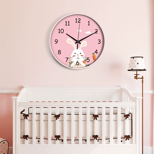 Мультяшные креативные милые детские настенные модные часы, простой и элегантный дизайн