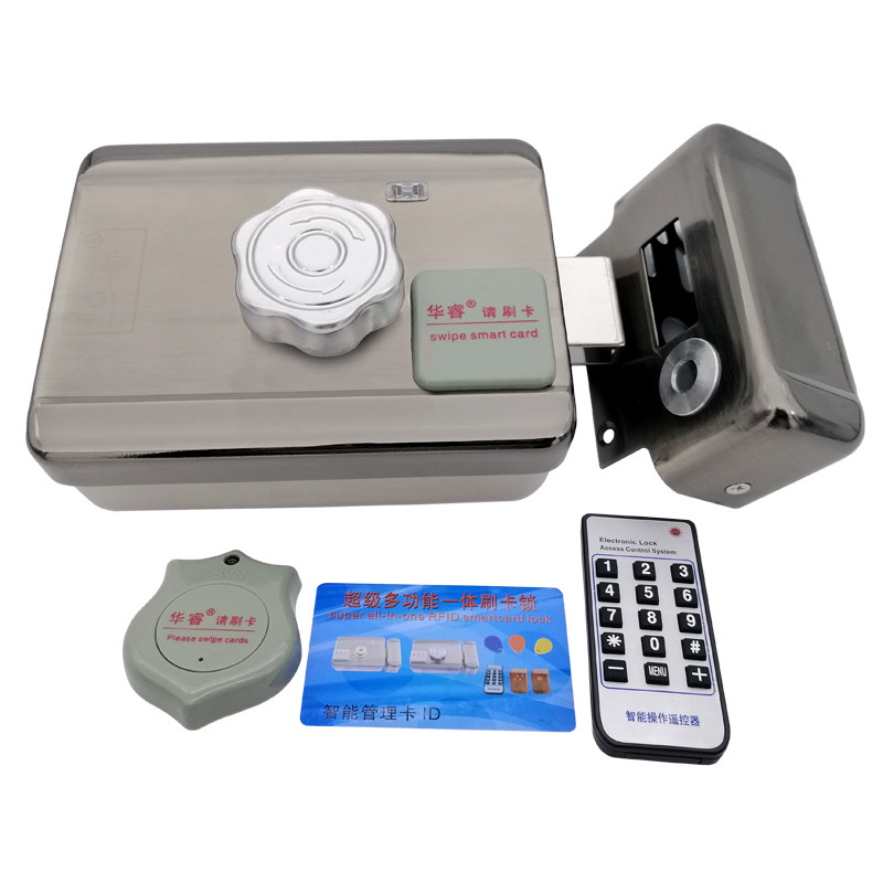 SVN Huarui ID credit card integrated lock 188N remote control credit card electronic control lock 1218D building access control electric lock 1218C