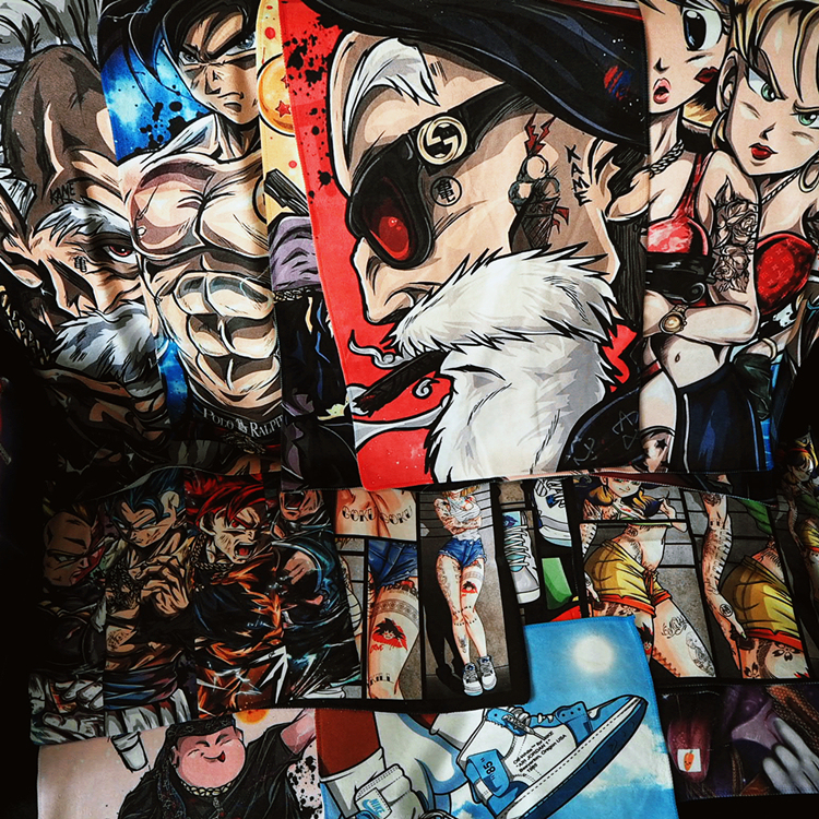 Trendy Brand Dragon Ball Dashboard Non-Slip Towel Interior Cleaning Car Wiping Long Towel Hand Wiping Sweat Wiping Square Towel Creative Cleaning Cloth