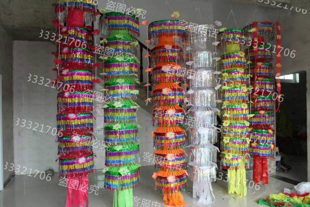 Funeral supplies New style soul-summoning banner gourd banner with rain silk gourd banner large money cloth banner funeral flag white thing