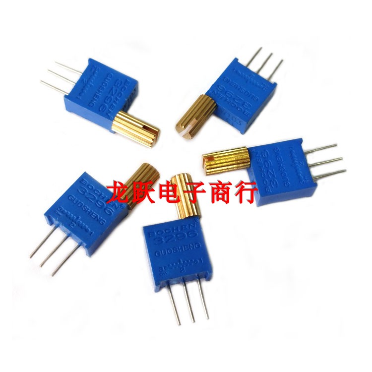 Long handle hand-adjustable 3296W multi-turn potentiometer 1K2K5K10K20K50K100K200K500K in-line resistance - Taobao