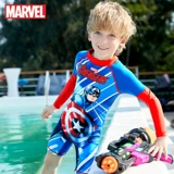 Дисней, детский купальник для мальчиков, детские штаны, защита от солнца, короткий рукав